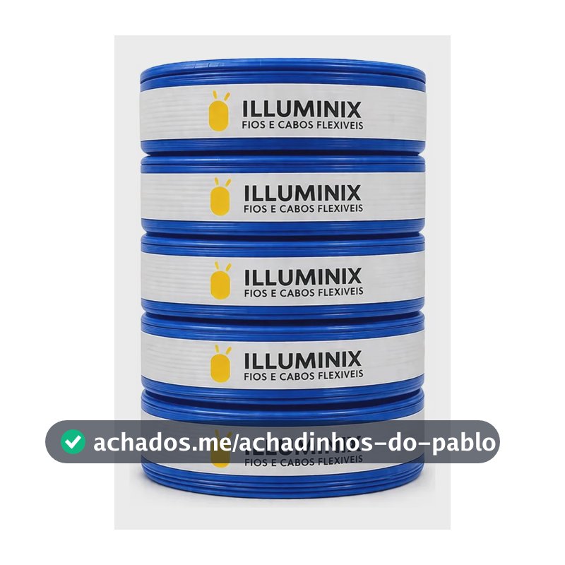 Cabo Flexível 2,5 Mm² Illuminix Rolo Com 100 Metros 750v Azul