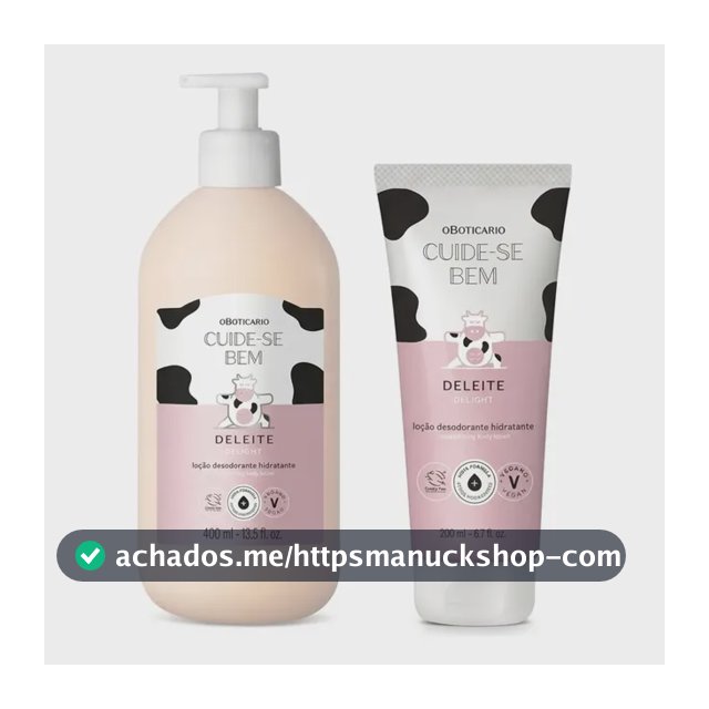 Combo Cuide-se Bem Deleite: Loção 400ml + Loção 200ml