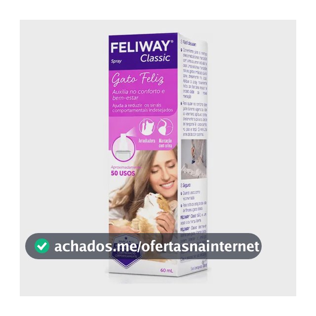 Feliway Classic Spray Ceva 60 Ml Gato Feliz