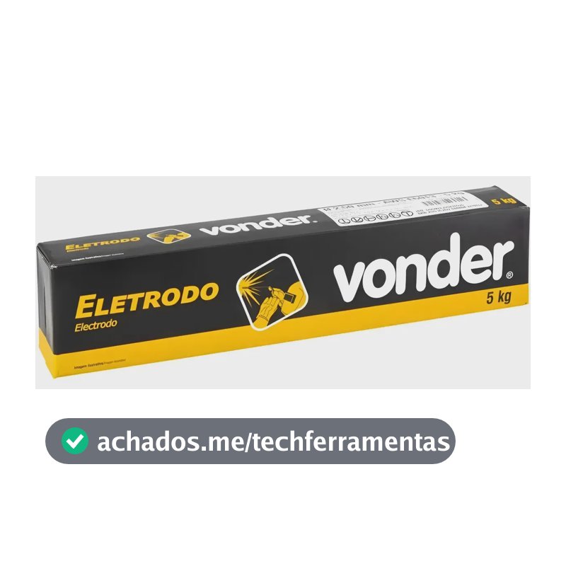 Eletrodo Em Aço 60.13 2,50mm Vonder 7457601325 Punta Cinza-escuro