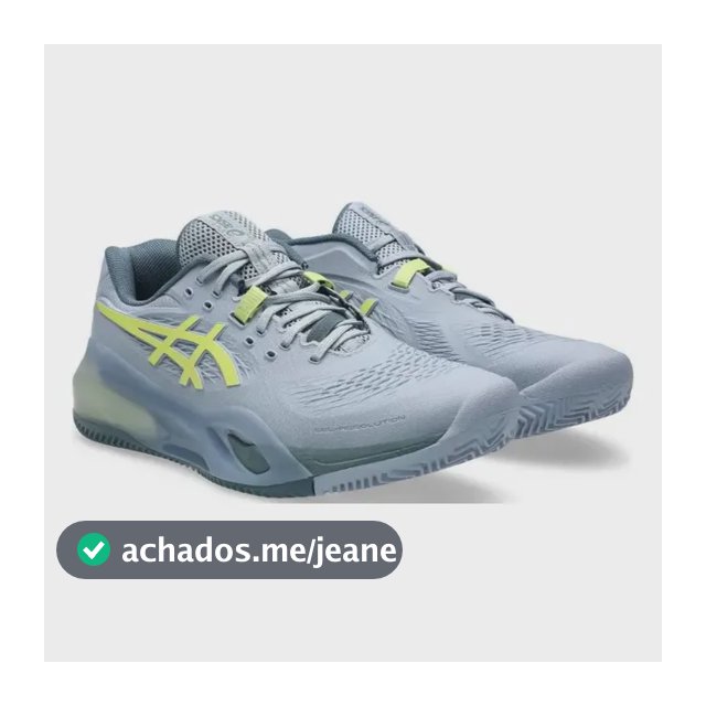 Tênis Asics Gel Resolution X Clay (saibro) Cinza 40 Br