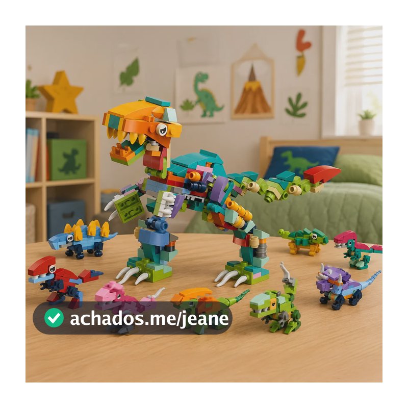 Kit Blocos De Montar Inblox 405 Peças 12 Em 1 Dinossauros 405 Dinossauro