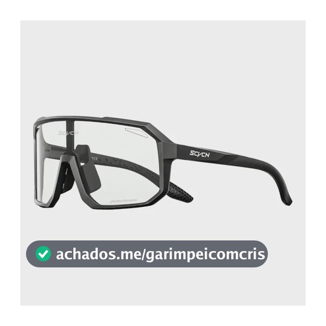 Óculos Fotocromático Ciclismo E Corrida Scvcn Dz-s62 Fotocromática Preto