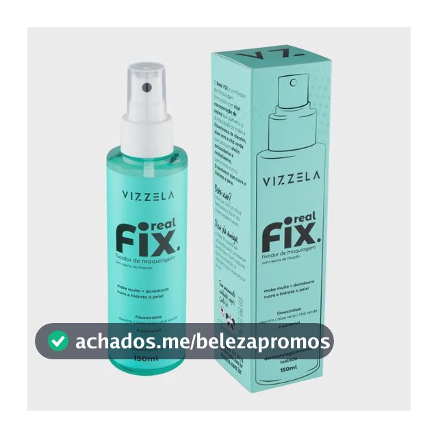 Fixador Bruma Maquiagem Real Fix Spray Longa Duração Incolor