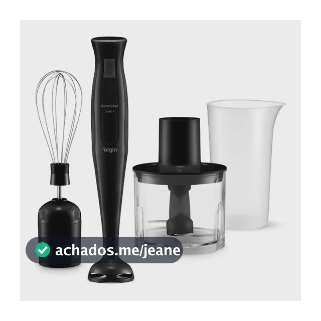 Mixer Vertical Turbo Chef Elgin 3 Em 1 200w Preto 110v Preto
