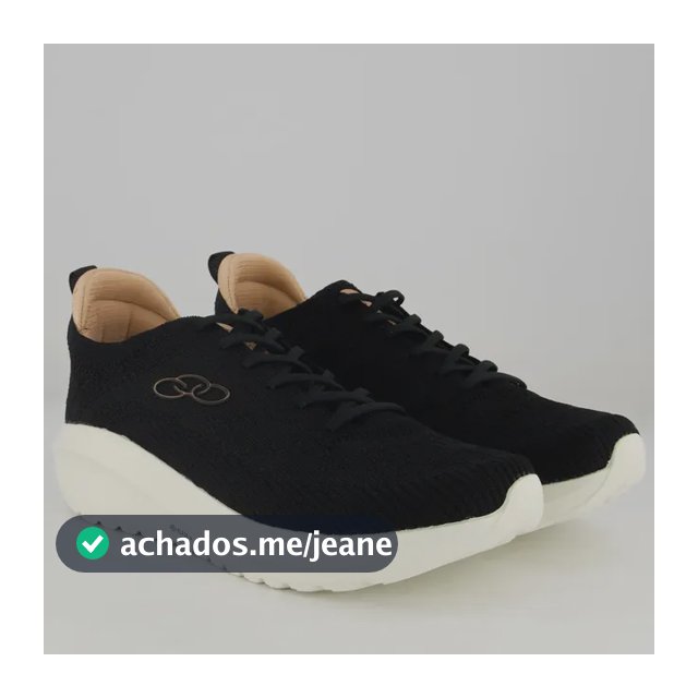 Tênis Olympikus Lance Preto E Branco