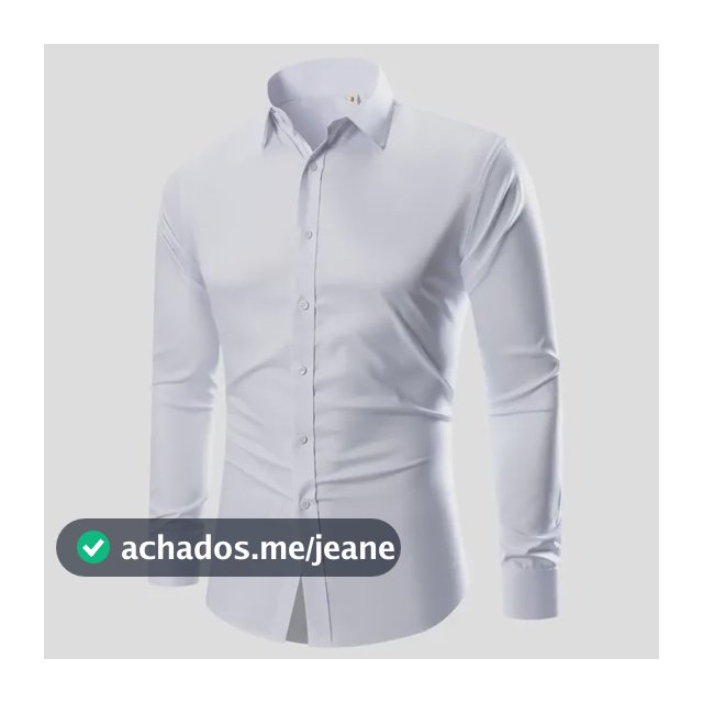 Camisa Social Manga Longa Slim Fit Masculina Fibra De Bambu