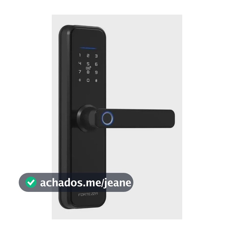 Fechadura Digital Biométrica Zigbee Fortezza FZE01 | Senha Tag Biometria Tuya Zigbee Fechamento Duplo Automático