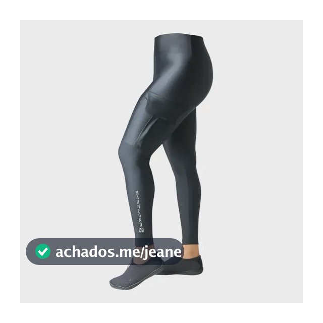 Calça De Pesca Legging Sports Mar Negro Feminina +50 Uv