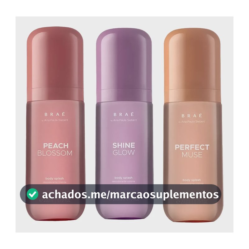 Braé By Ana Paula 3 Body Splash Peach + Perfect + Shine