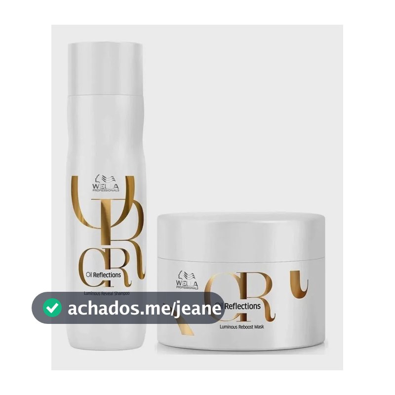 Kit Wella Oil Reflections Shampoo 250ml + Máscara 150ml