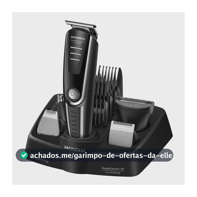 Aparador De Pelos Supergroom-10 Mondial Bivolt Bg-10