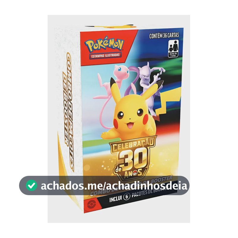 Pokémon Tcg: Celebração 30 Anos - Booster Combo Português