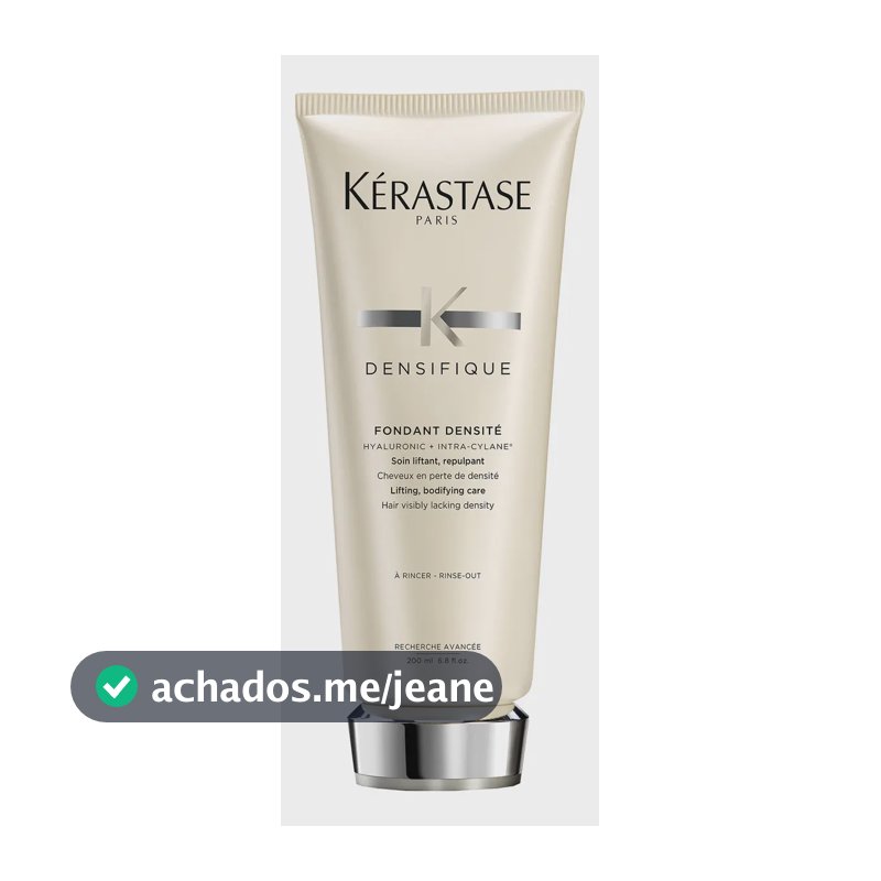 Condicionador Densificante para Cabelos Finos e Ralos com Ácido Hialurônico, Volume Brilho e Fortalecimento Capilar, Densifique Fondant Densité Kérastase, 200ml