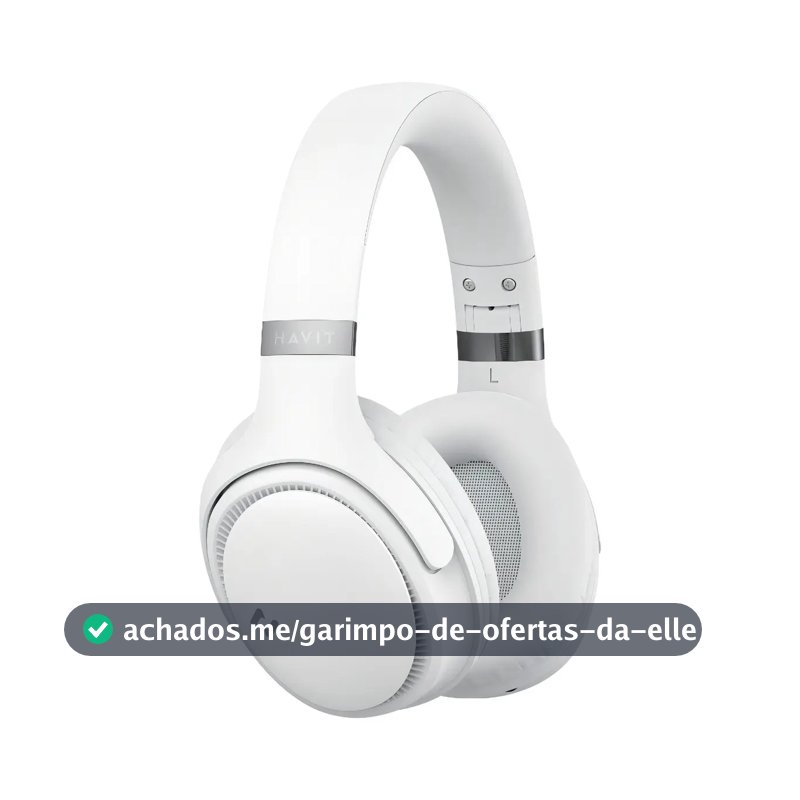 Heaphone Havit H630bt Bluetooth 5.3 On-ear 3d 55h Cor Bege