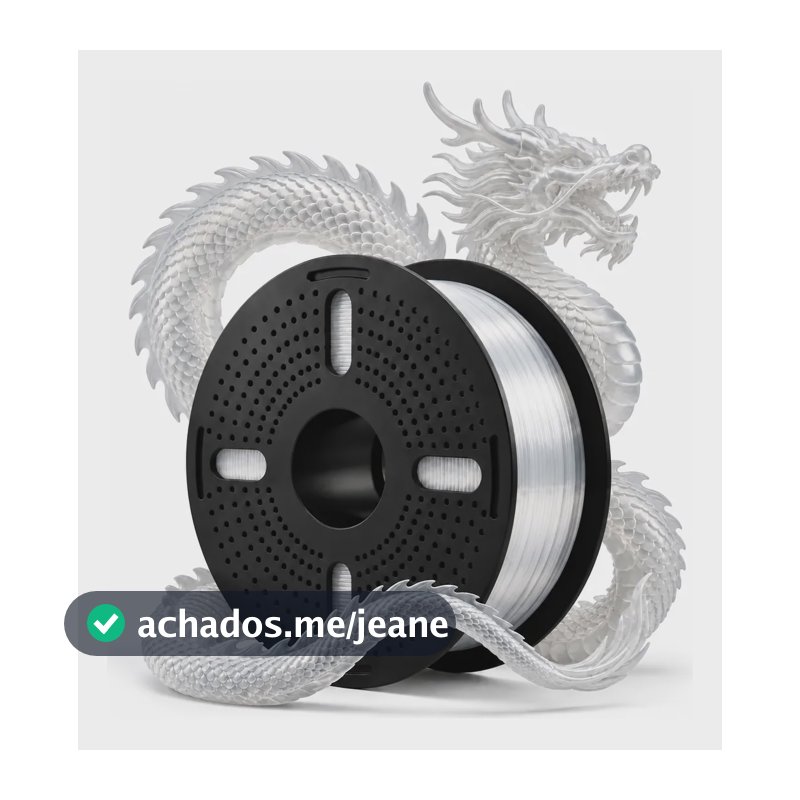 Filamentos Impressora 3d Print Pulse 1 Kg Pet G 1.75mm Core Transparente