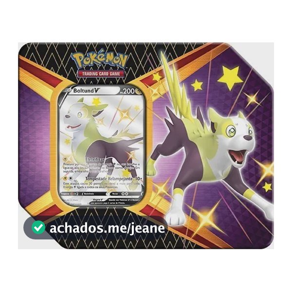 Latas Destinos Brilhantes Boltund V - Pokémon Ee4.5 Copag
