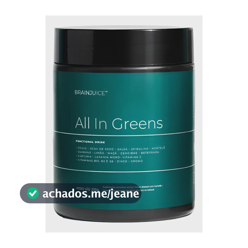Suplemento Alimentar Em Pó | All In Greens Brainjuice Abacaxi Com Hortelã