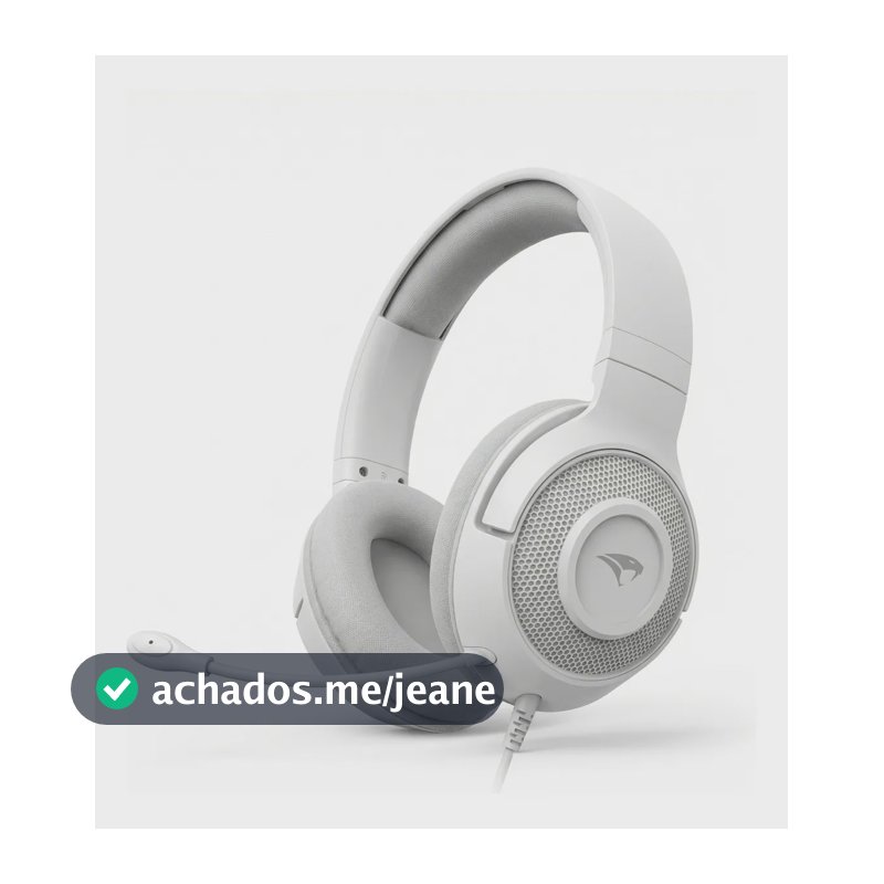 Headset Com Fio Viper Pro Creative Branco Vo401 Com Microfone Para Escritório Branco