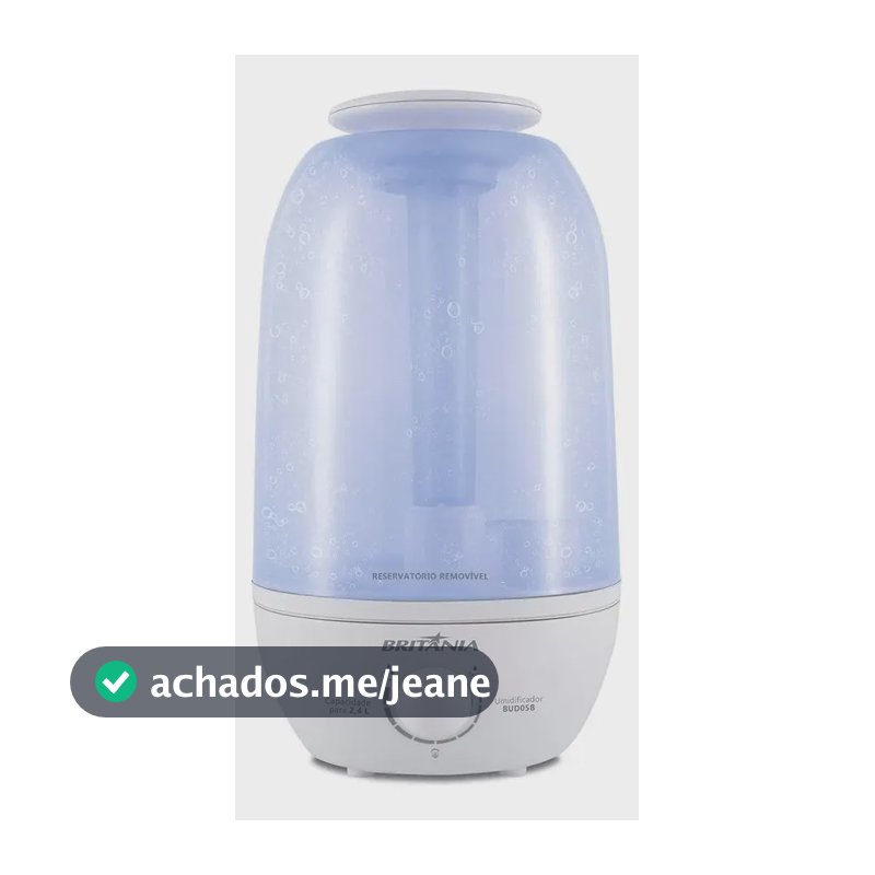 Umidificador Bud05b 2,4L Britânia Branco Bivolt Ultrassônico
