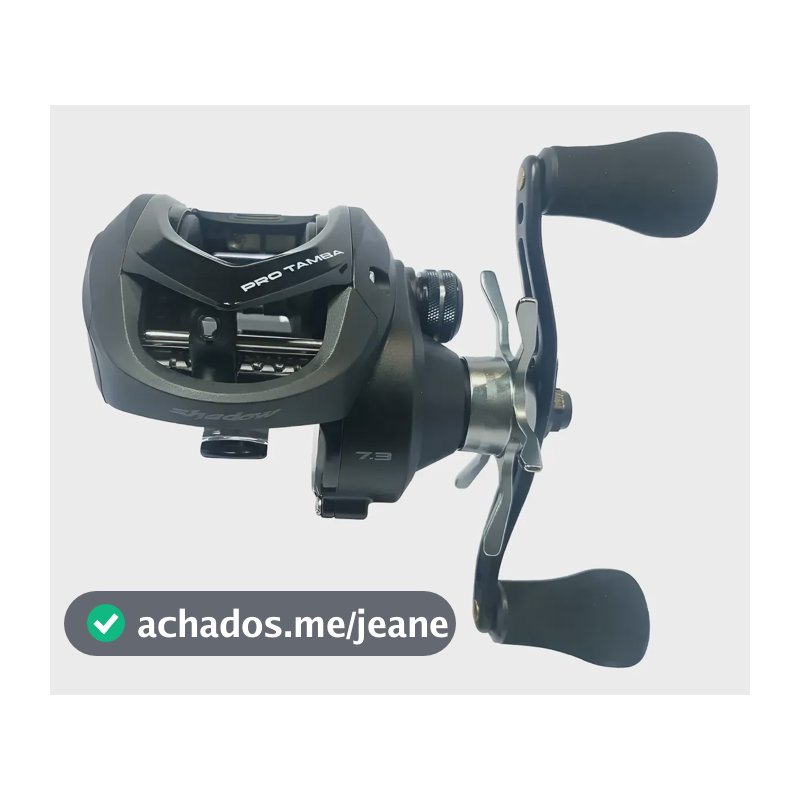 Carretilha Saint Pro Tamba Shadow 7.3:1 Esquerda 12kg 6+1 Cinza Esquerdo