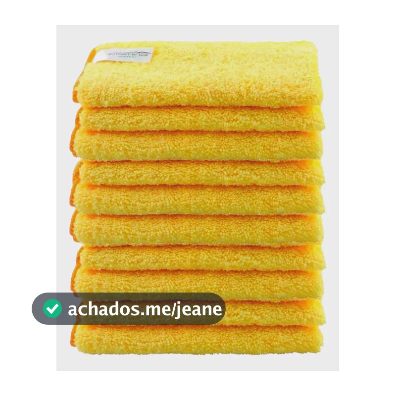Kit Flanelas Microfibra Premium 60x40cm Super 350gsm Limpeza