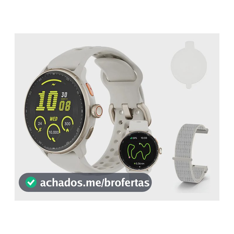 Relógio Inteligente Gps Smartwatch Amoled 3atm Sport Gps Caixa Cinza