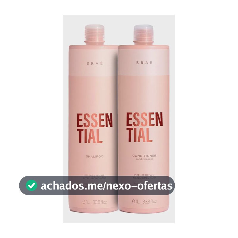 Kit Braé Essential Shampoo E Condicionador 1l + 1l
