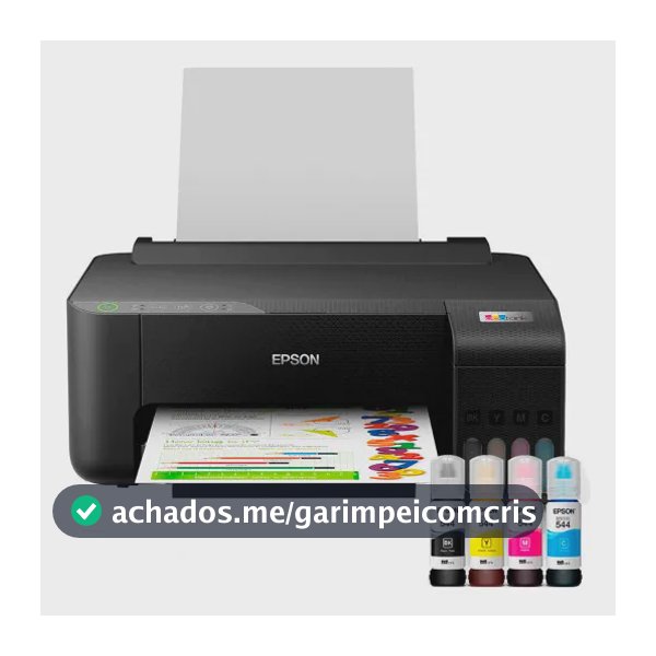 Impressora Epson Ecotank L1250 Tanque De Tinta Colorida Cor Preto