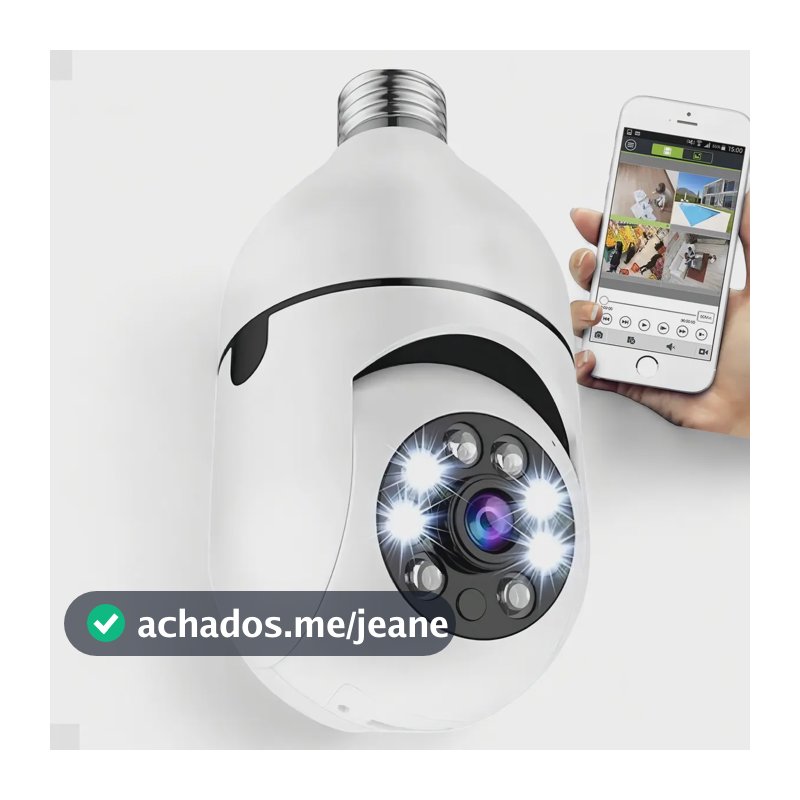 Câmera IP Wi-Fi Yoosee 360º Full HD Espiã Segurança Bivolt Branca