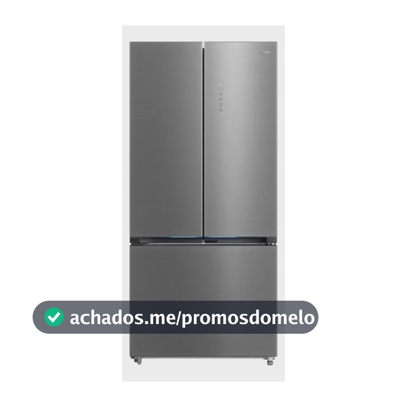 Geladeira Frost Free Multidoor 672l Inverter Cor Inox Midea RM905