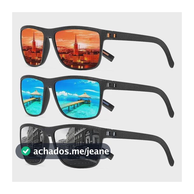 Óculos De Sol Turbopep Clássicos Polarizados Uv400 Kit 3