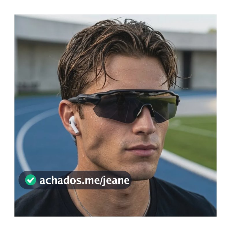Óculos Esportivo Ciclismo Bike Baixa Corrida Pace Proteção Uv400 Pedal Beach Tennis Tenis Futevolei Ftv Preto Baixa