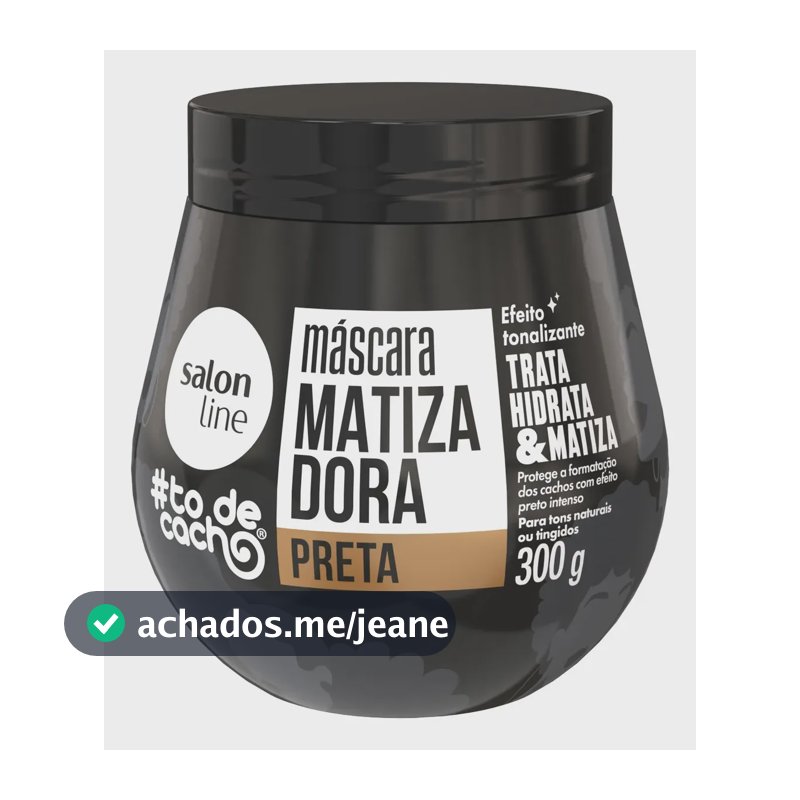 Salon Line #todecacho Máscara Matizadora Preta 300g