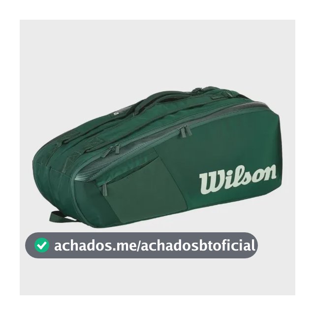 Raqueteira Térmica Wilson Blade V10 Super Tour X9 Verde 2026