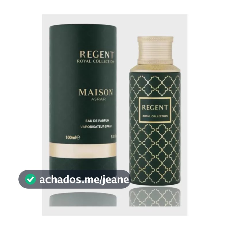Perfume Árabe Masculino Regent de Maison Asrar EDP 100ML