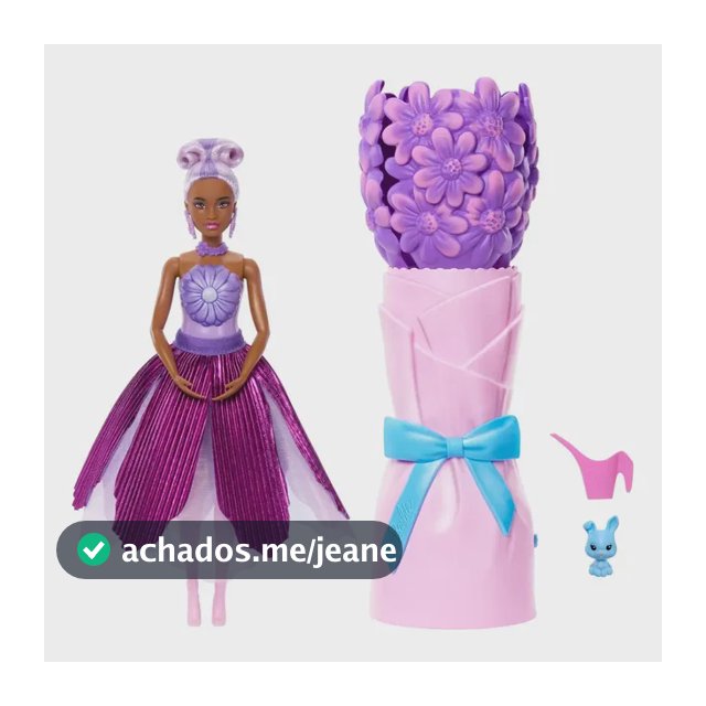 Boneca Barbie Reveal Margarida Roxa Mattel