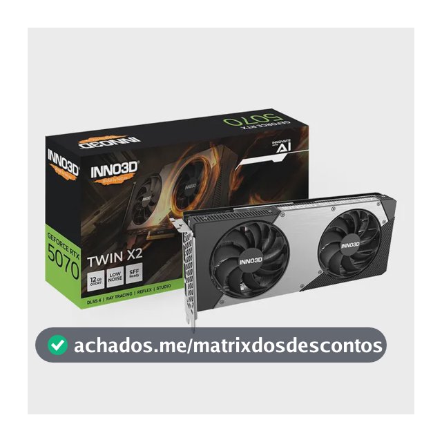 Placa De Vídeo Inno3d Nvidia Geforce Rtx 5070 12gb Gddr6