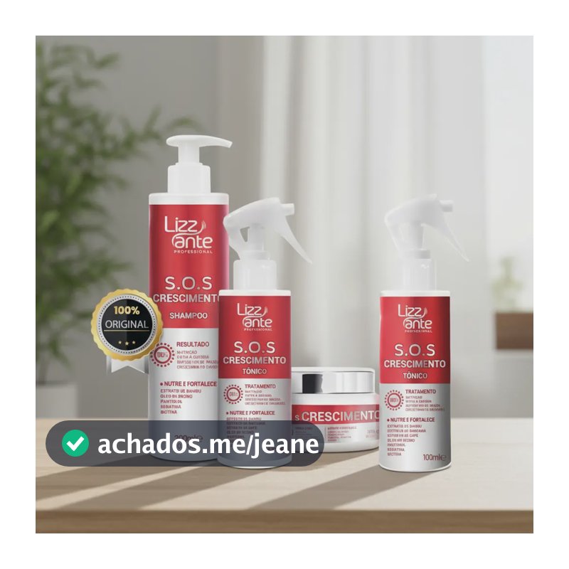 Lizz Ante Tratamento Capilar Crescimento E Fortalecimento