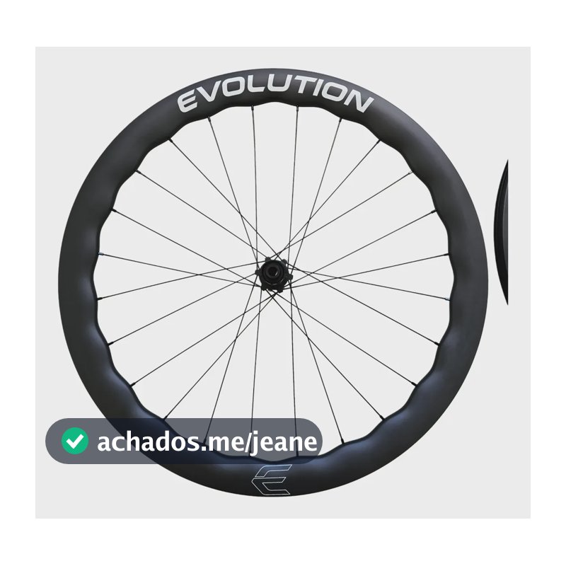 Par De Rodas Speed Road Carbono 40/50 De Perfil 1390g O Par Preto