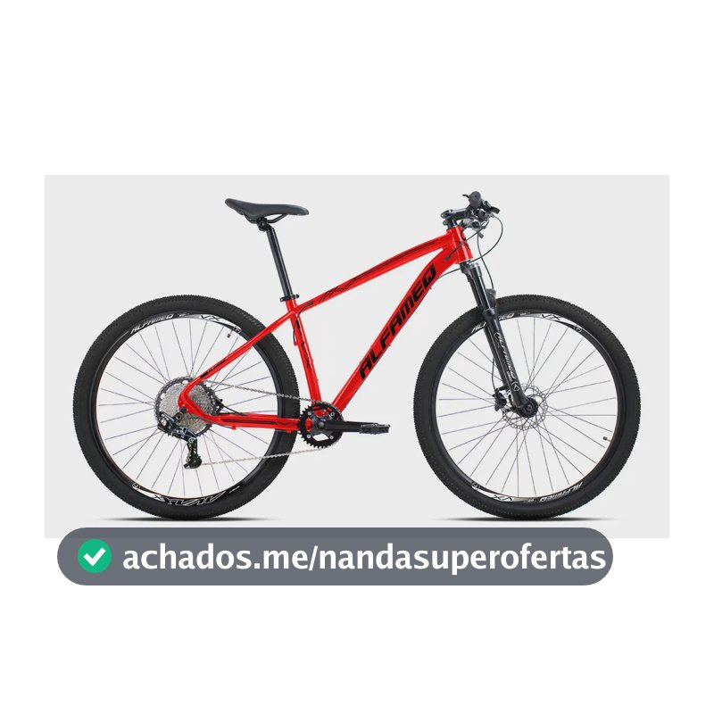 Bicicleta Aro 29 Alfameq Vx 12v Freio A Disco Hidráulico Cor Vermelho/preto Tamanho Do Quadro 17