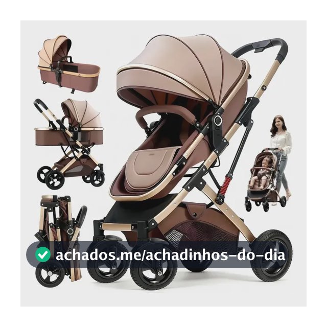 Carrinho De Bebê Passeio Reversivel Chique Conforto 3 Em 1