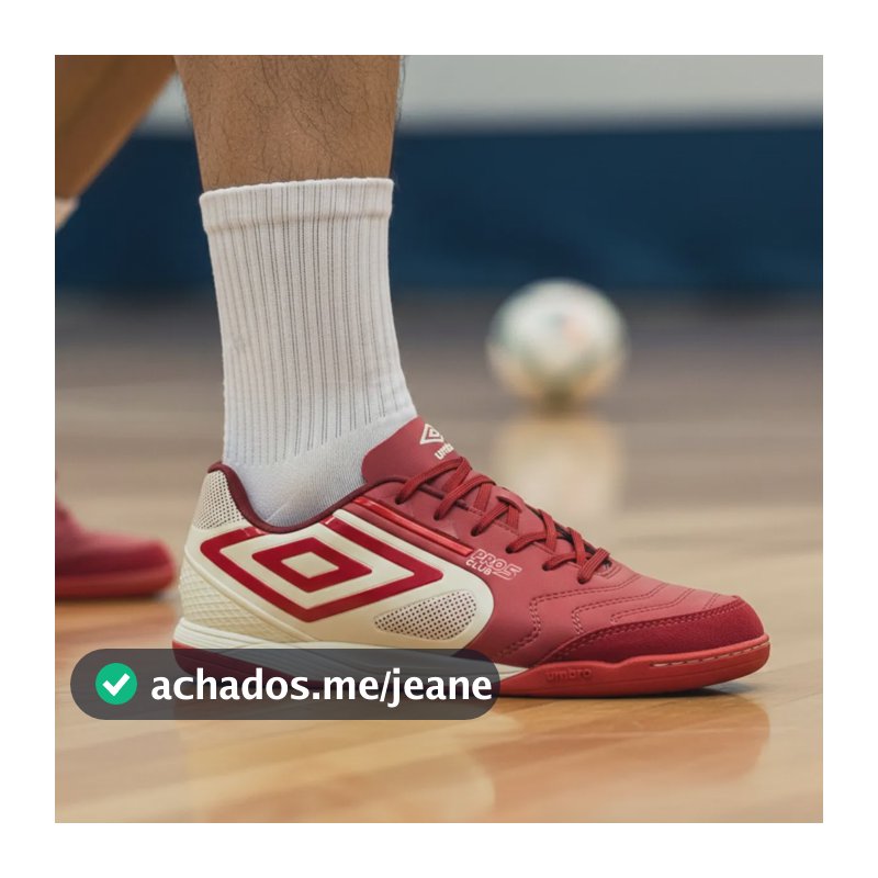 Chuteira Futsal Umbro Pro 5 Bump Club Edição Cherry Club Vermelho Cereja 39 Br