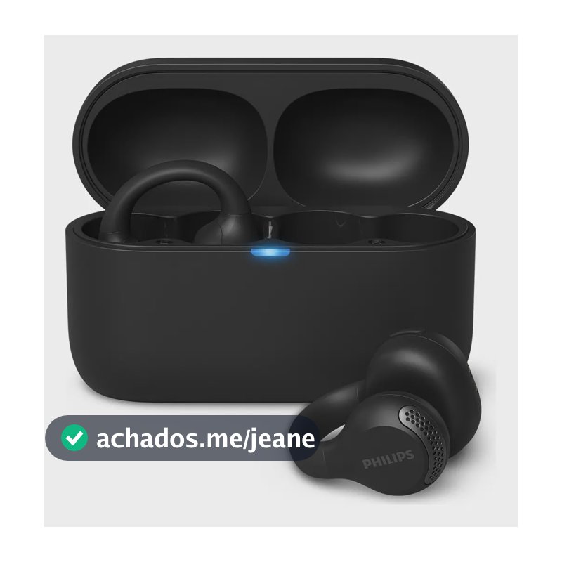 Fone De Ouvido Ear Cuff Sem Fio Philips Bluetooth Preto Taq2000bk