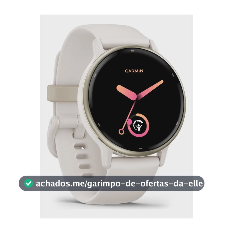 Relógio Garmin Vivoactive 5 Monitor Cardíaco E Gps Cor Branco