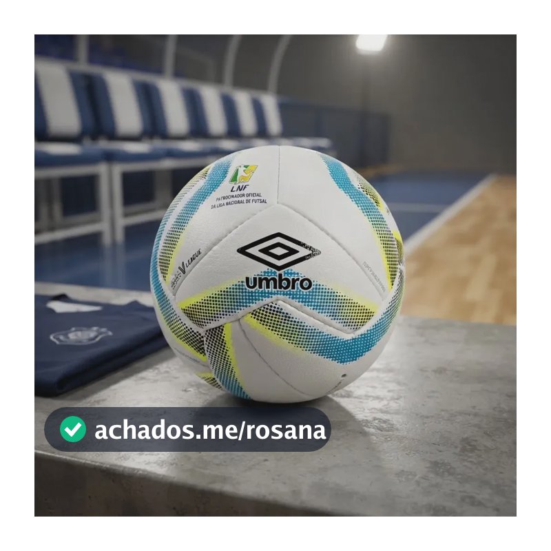Bola De Futsal Umbro Sala V League Cor Branco/Preto/Azul