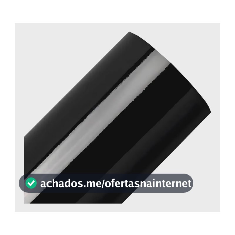 Adesivo Vinil Black Piano Envelopamento Automotivo 2m X 50cm Preto Brilho