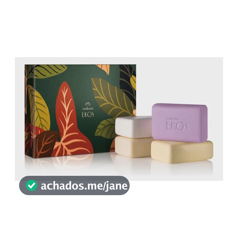 Caixa Com 4 Sabonetes Natura Ekos