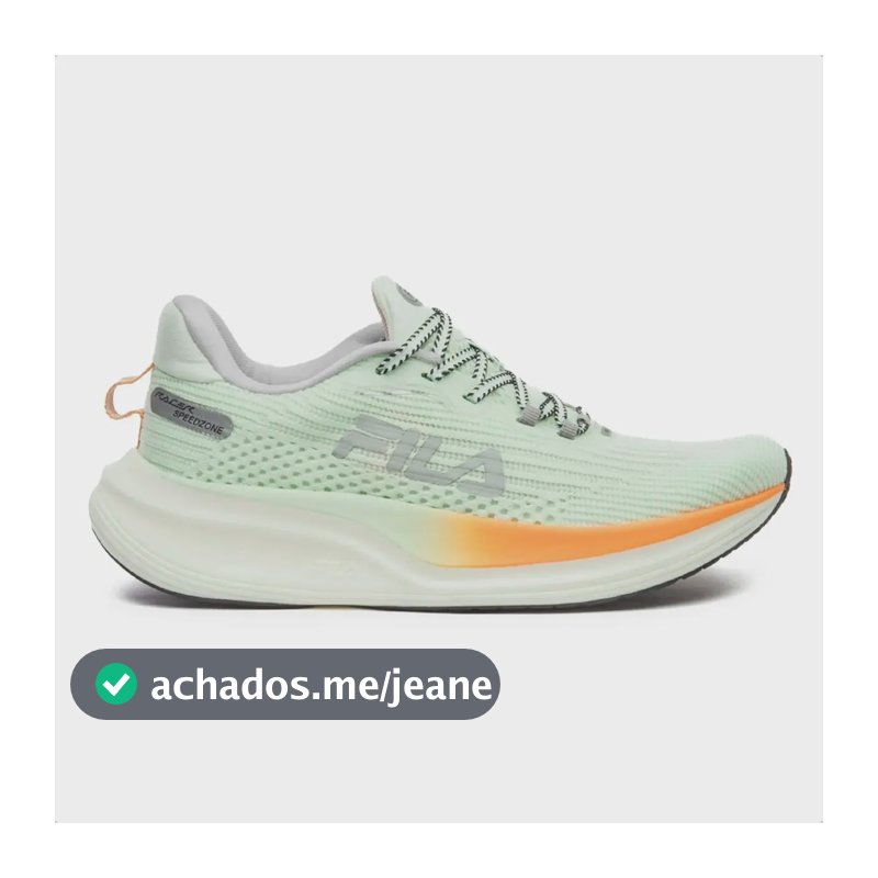 Tênis Fila Feminino Racer Speedzone Corrida  Verde-claro 34 Br