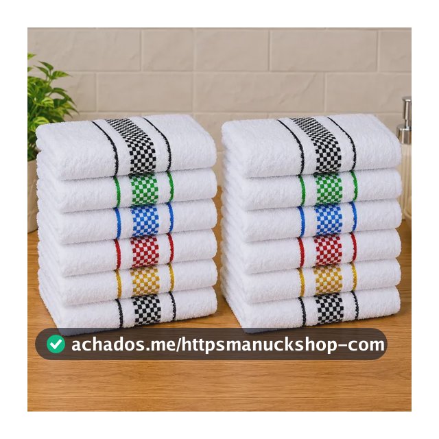 Kit 12 Panos De Prato Cozinha Premium Felpudo Alta Absorção Multicolorido
